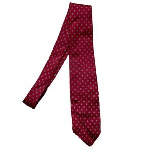 Men’s Maroon Red Christian Dior Silk Tie